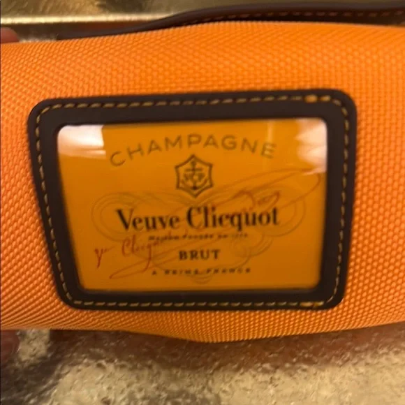 2 Veuve Clicquot Orange Champagne Bottle Covers